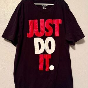 Nike Black Tee with Red Accents